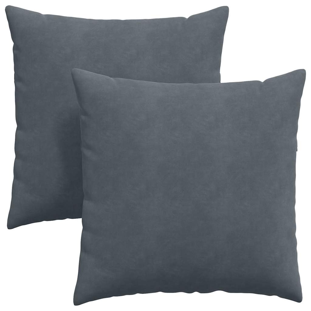 Vidaxl sofa kussens 2 stuks donkergrijs 60 x 60 cm cordstof