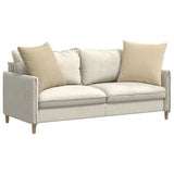 Vidaxl sofa kussens 2 stuks crème 60 x 60 cm stof