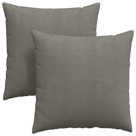 Vidaxl sofa kussens 2 stuks lichtgrijs 60 x 60 cm cordstof