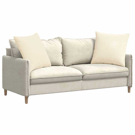 Vidaxl sofa kussens 2 stuks crème 60 x 60 cm cordstof