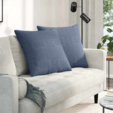 Vidaxl sofa kussens 2 stuks blauw 60 x 60 cm cordstof