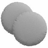 Vidaxl zitkussens 2 pcs wolkengrijs ø30 x 13 cm stof