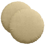 Vidaxl zitkussens 2 pcs grijs groen ø 40 cm katoen stof