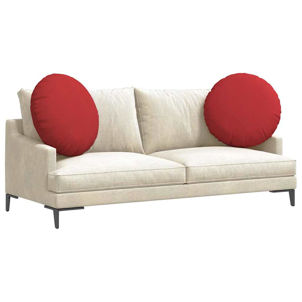 Vidaxl zitkussens 2 pcs rood ø60 x 21 cm stof