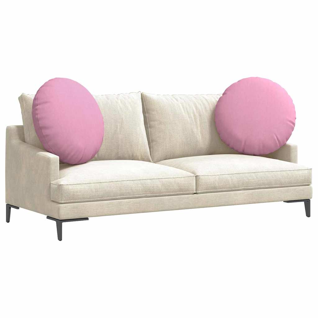 Vidaxl zitkussens 2 pcs roze ø60 x 21 cm stof