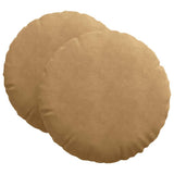 Vidaxl zitkussens 2 stuks bruin ø 40 x 13 cm fluweel