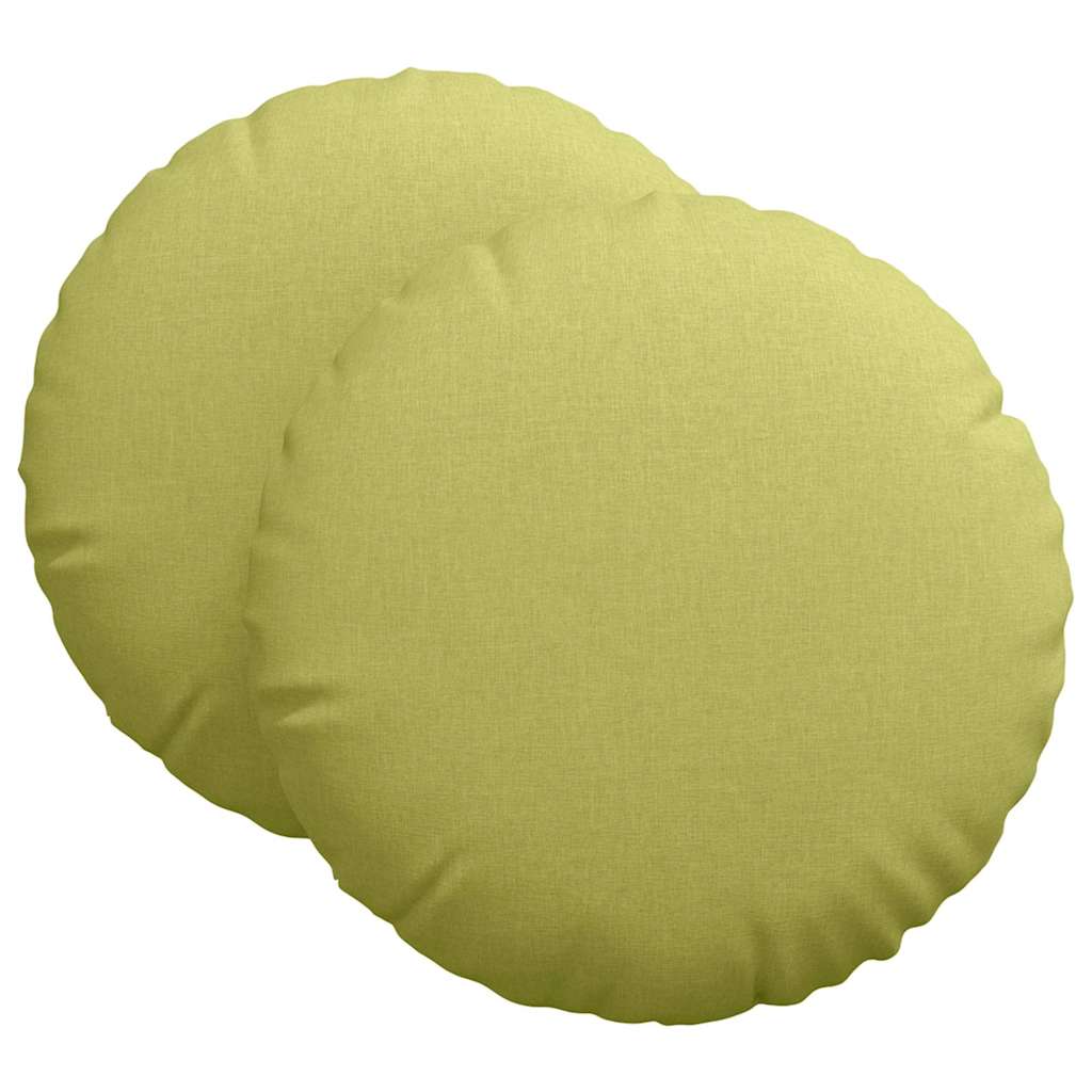 Vidaxl zitkussens 2 pcs lichtgroen ø80 x 29 cm stof