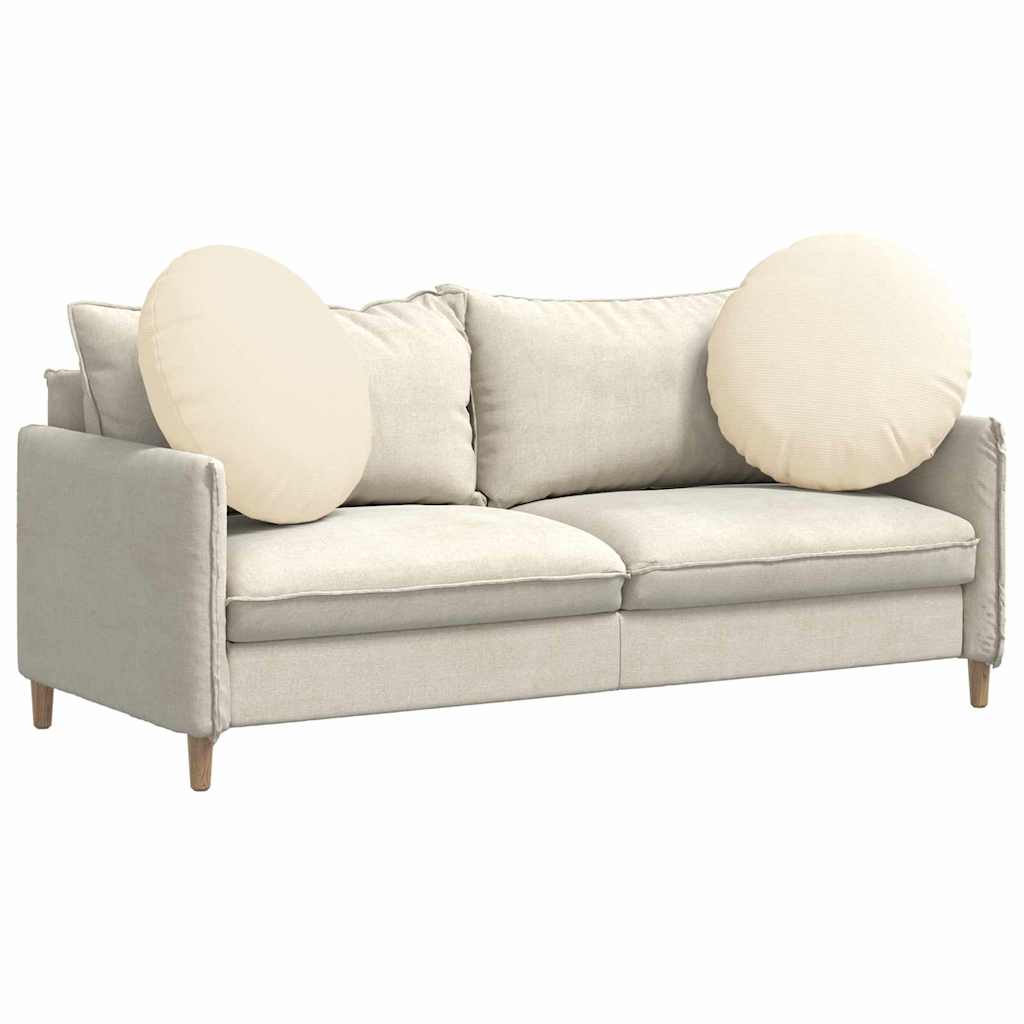 Vidaxl zitkussens 2 pcs crème ø 80 cm katoen stof