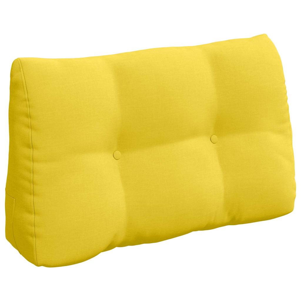 Vidaxl rugkussen lichtgeel 80 x 24 x 50 cm stof