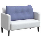 Vidaxl rugkussen jeans blauw 100 x 24 x 50 cm stof