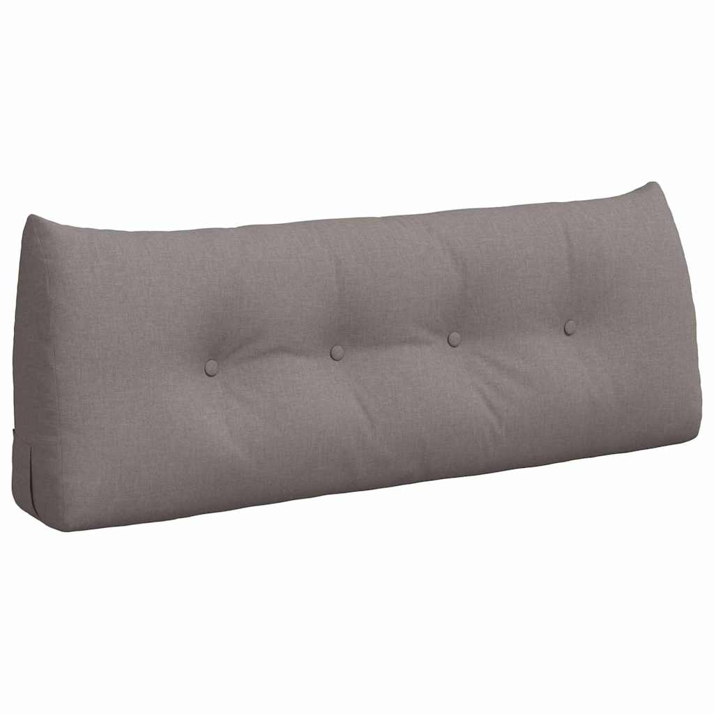 Vidaxl rugkussen taupe 120 x 24 x 50 cm stof