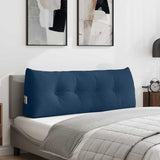 Vidaxl rugkussen blauw 120 x 24 x 50 cm stof