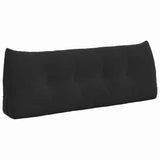 Vidaxl rugkussen zwart 120 x 24 x 50 cm fluweel