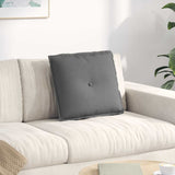 Vidaxl rugkussen donkergrijs 50 x 19 x 45 cm stof