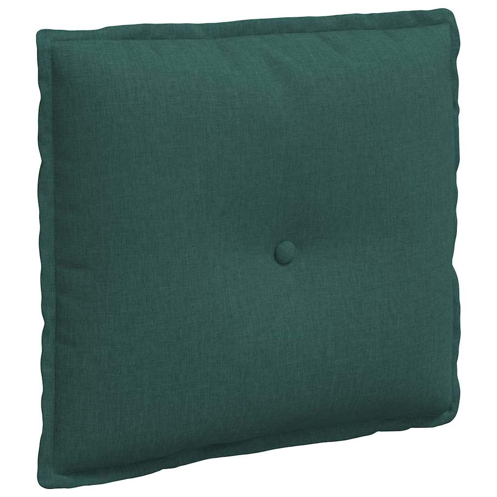 Vidaxl rugkussen donkergroen 50 x 19 x 45 cm stof