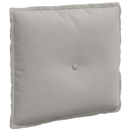 Vidaxl rugkussen lichtgrijs 50 x 45 cm microvezel stof