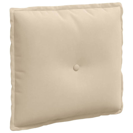 Vidaxl rugkussen crème 50 x 45 cm microvezel stof