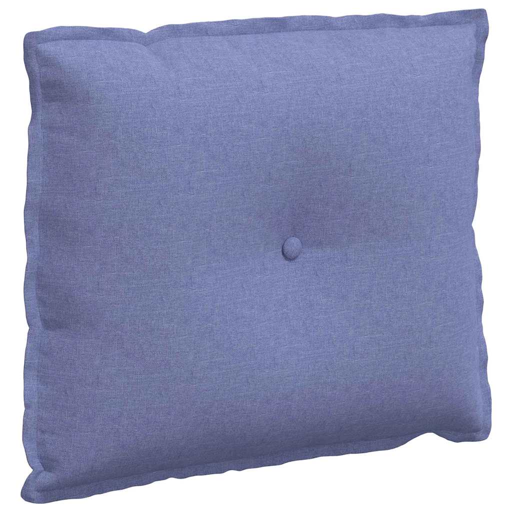 Vidaxl rugkussen jeans blauw 60 x 19 x 50 cm stof