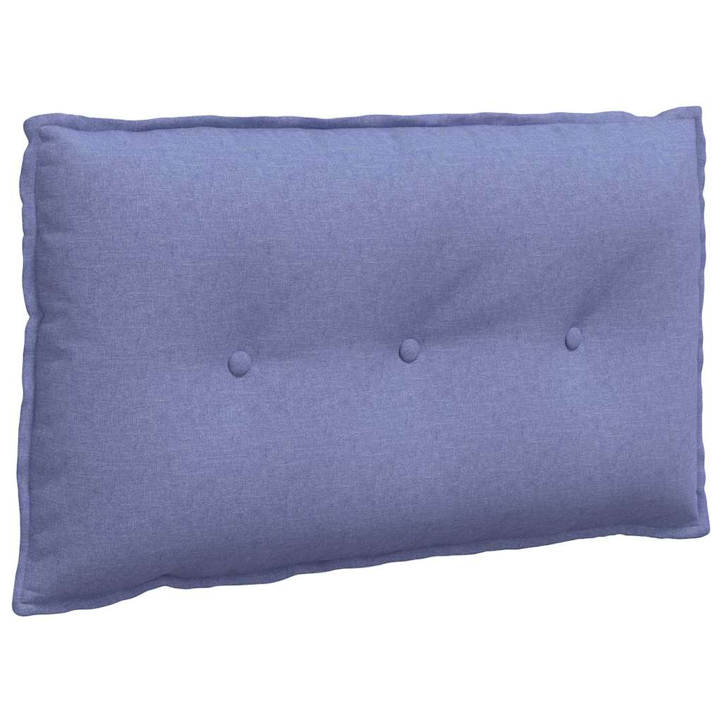Vidaxl rugkussen jeans blauw 80 x 19 x 50 cm stof