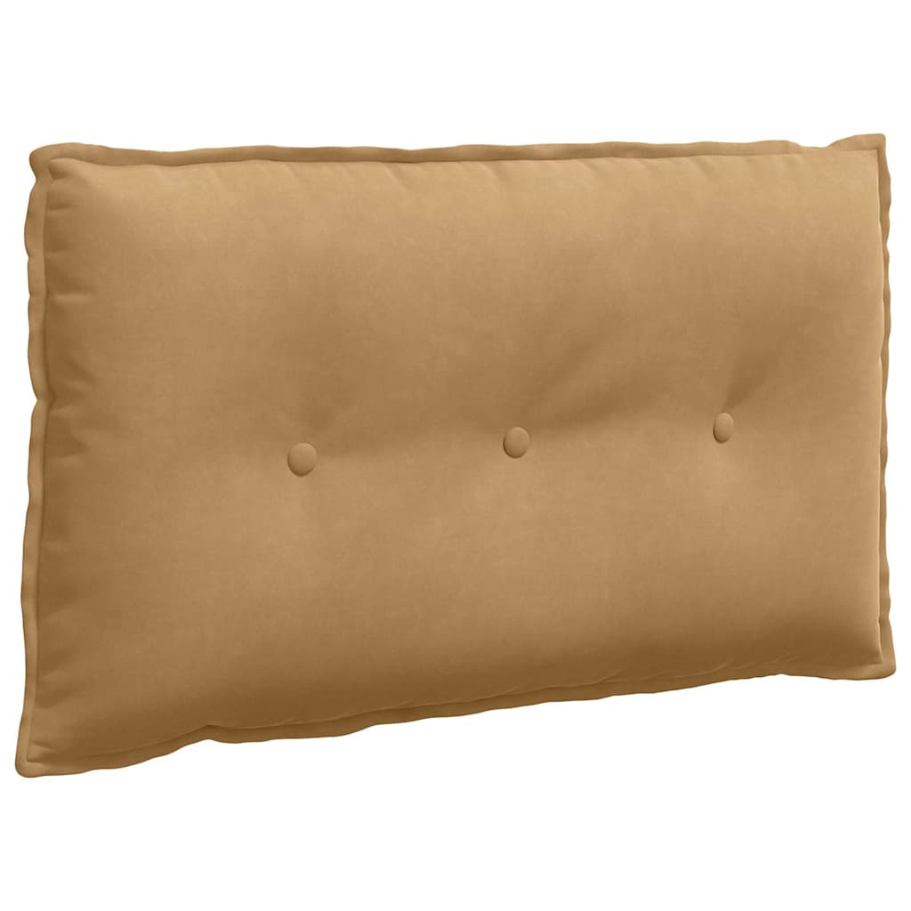 Vidaxl rugkussen bruin 80 x 50 cm cordstof