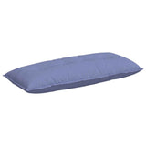 Vidaxl rugkussen jeans blauw 120 x 19 x 50 cm stof