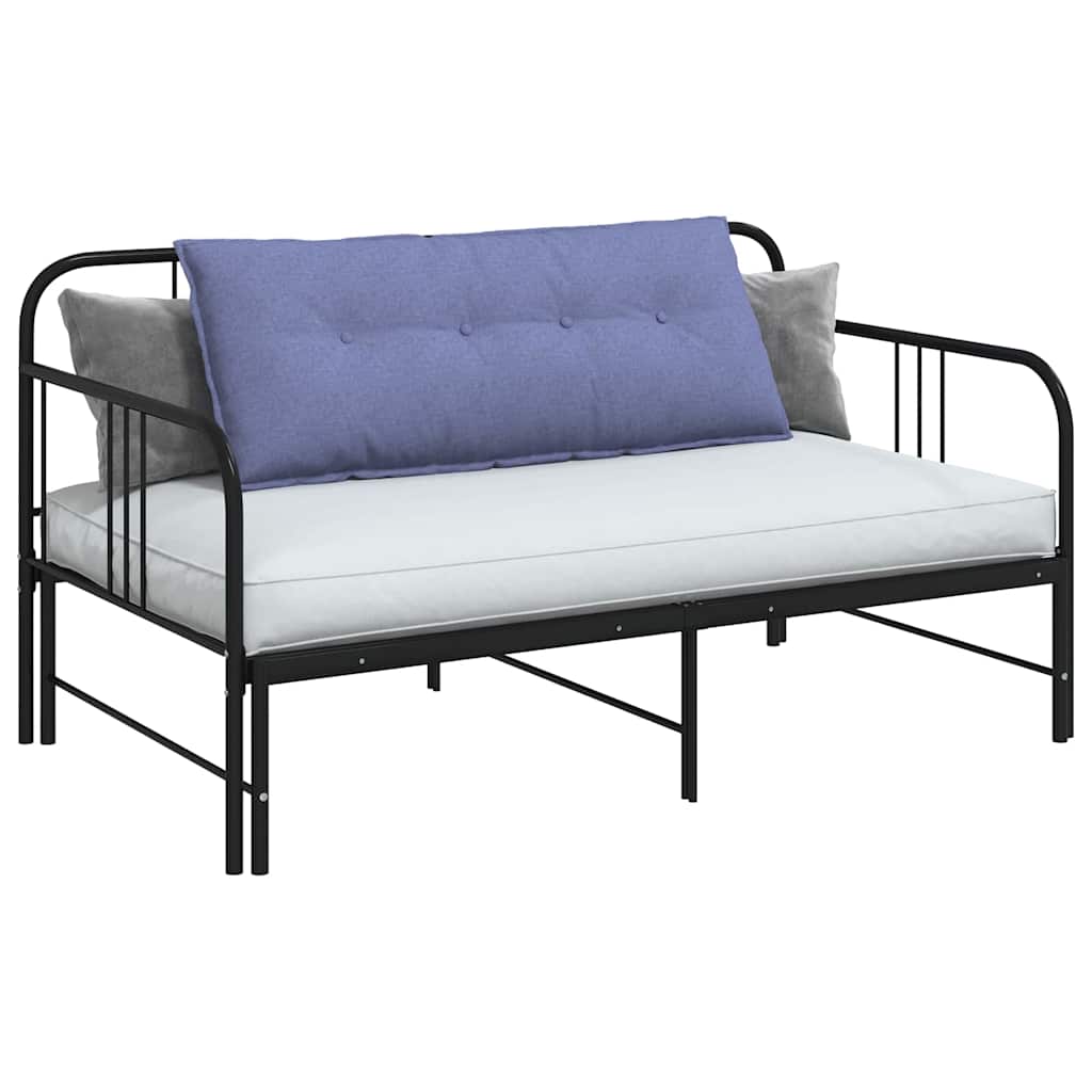 Vidaxl rugkussen jeans blauw 120 x 19 x 50 cm stof