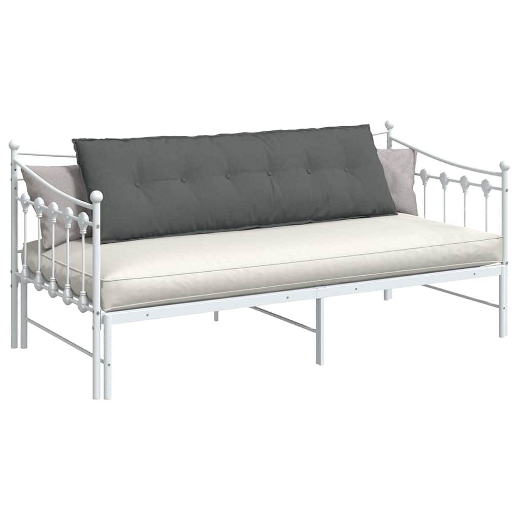 Vidaxl rugkussen donkergrijs 160 x 19 x 50 cm stof
