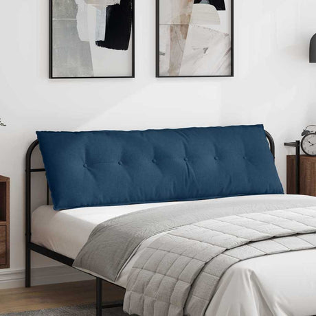 Vidaxl rugkussen blauw 160 x 19 x 50 cm stof