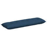 Vidaxl rugkussen blauw 160 x 19 x 50 cm stof
