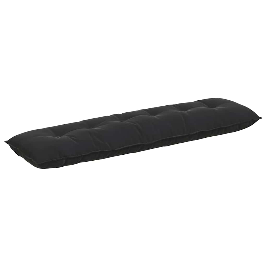 Vidaxl rugkussen zwart 180 x 50 cm cordstof