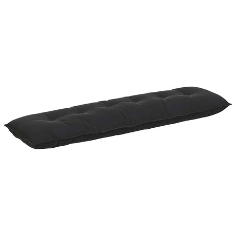 Vidaxl rugkussen zwart 180 x 50 cm cordstof