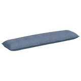 Vidaxl rugkussen blauw 200 x 50 cm cordstof