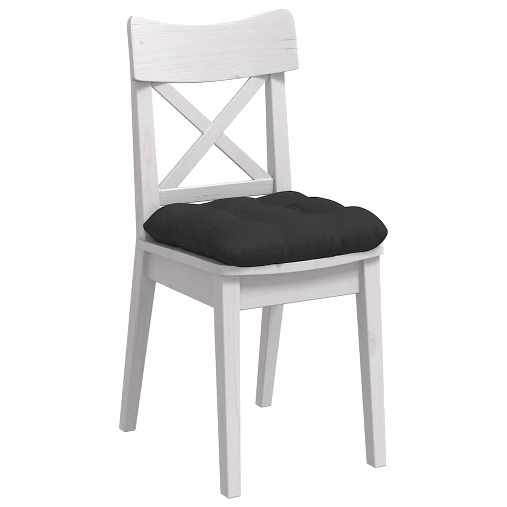Vidaxl zitkussens 4 pcs zwart 45 x 45 cm microvezel stof