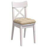 Vidaxl zitkussens 4 pcs crème 45 x 45 cm microvezel stof