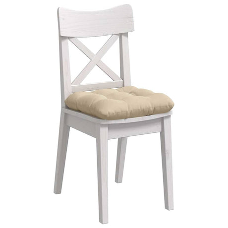 Vidaxl zitkussens 4 pcs crème 45 x 45 cm microvezel stof