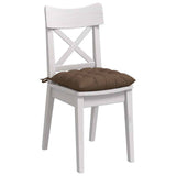 Vidaxl zitkussens 4 pcs bruin 40 x 40 x 6 cm stof