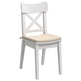 Vidaxl zitkussens 4 pcs beige 40 x 40 x 3 cm microvezel stof