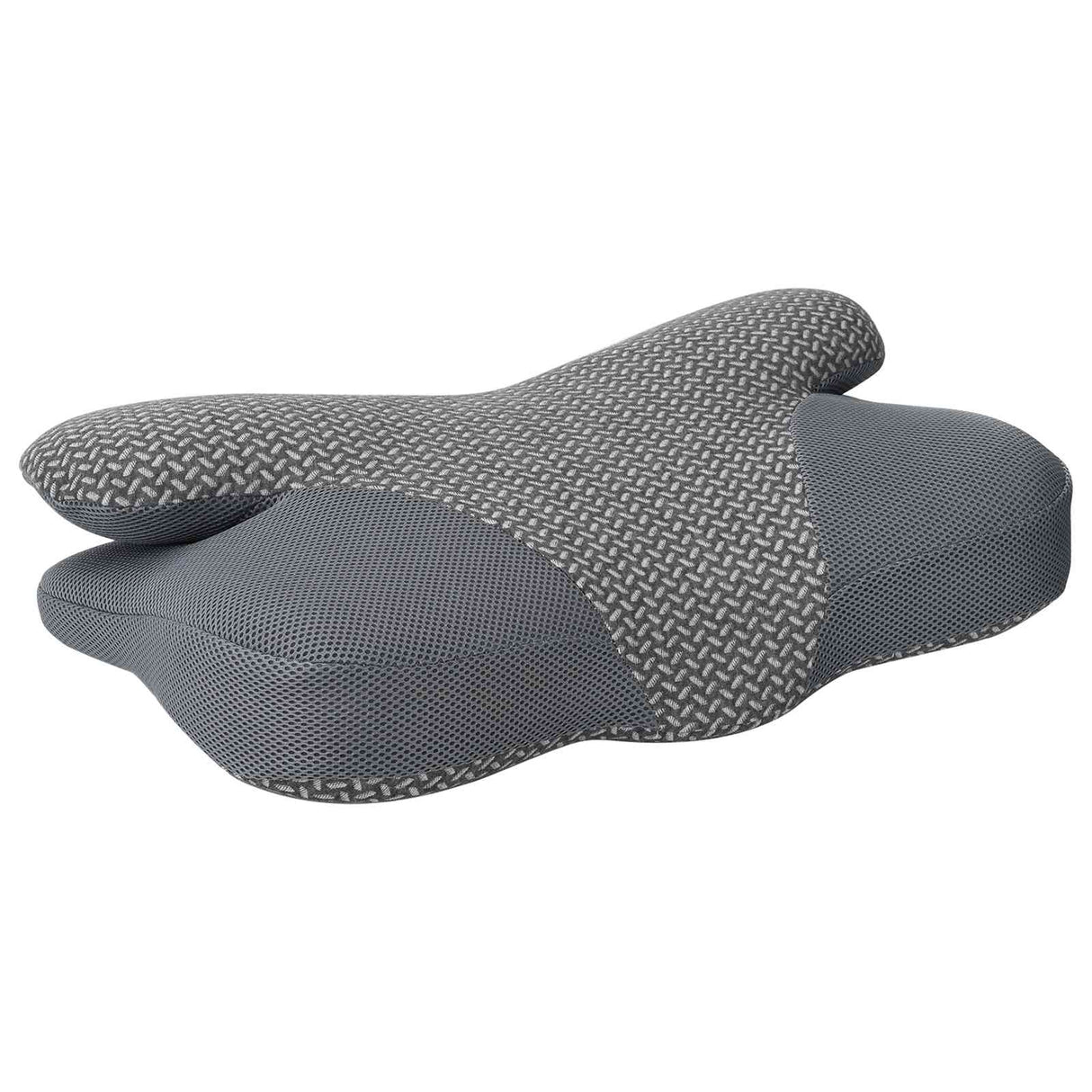 Vidaxl halskussen met kussen grijs 58 x 36 x 13 cm polyester