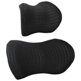 Vidaxl kussenset met kussen verstelbaar 2 pcs zwart 4d mesh