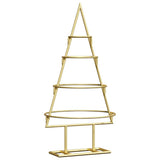 Vidaxl metalen kerstboom met standaard goud 60 cm poedergecoat staal