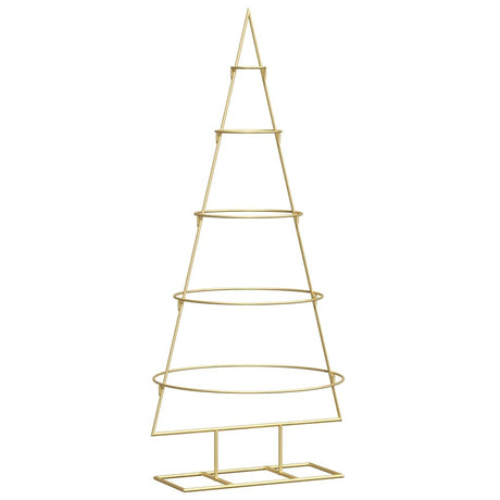 Vidaxl metalen kerstboom goud 124,5 cm poedergecoat staal