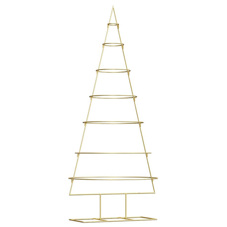 Vidaxl metalen kerstboom met standaard goud 180 cm poedergecoat staal