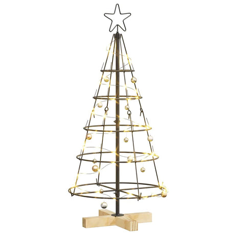 Vidaxl kerst cone boom met standaard zwart 90 cm staal