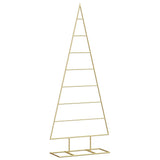 Vidaxl metalen kerstboom met standaard goud 125 cm poedergecoat staal