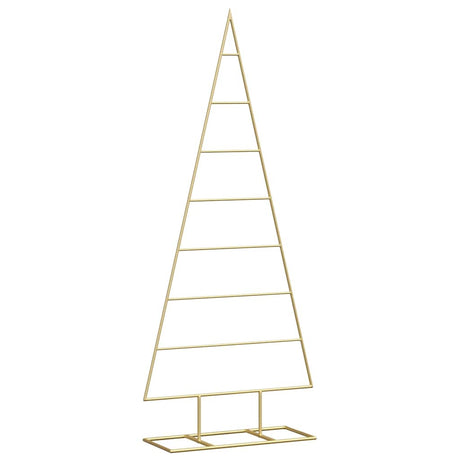 Vidaxl metalen kerstboom met standaard goud 125 cm poedergecoat staal