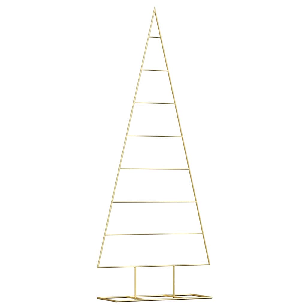 Vidaxl metalen kerstboom met standaard goud 150 cm poedergecoat staal