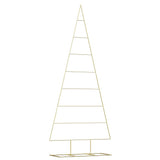 Vidaxl metalen kerstboom met standaard goud 211 cm poedergecoat staal