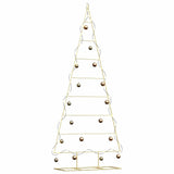 Vidaxl metalen kerstboom met standaard goud 211 cm poedergecoat staal