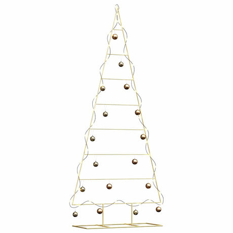 Vidaxl metalen kerstboom met standaard goud 211 cm poedergecoat staal