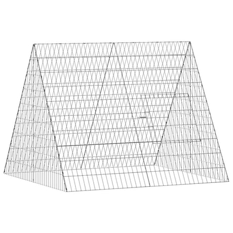 Vidaxl kippenhok zilver 110 x 100 x 85 cm gegalvaniseerd staal